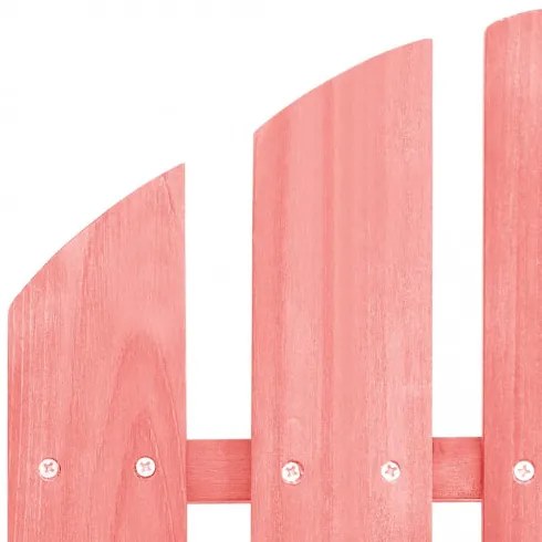 vidaXL 2-miestna záhradná stolička a taburetka Adirondack jedľový masív ružová-