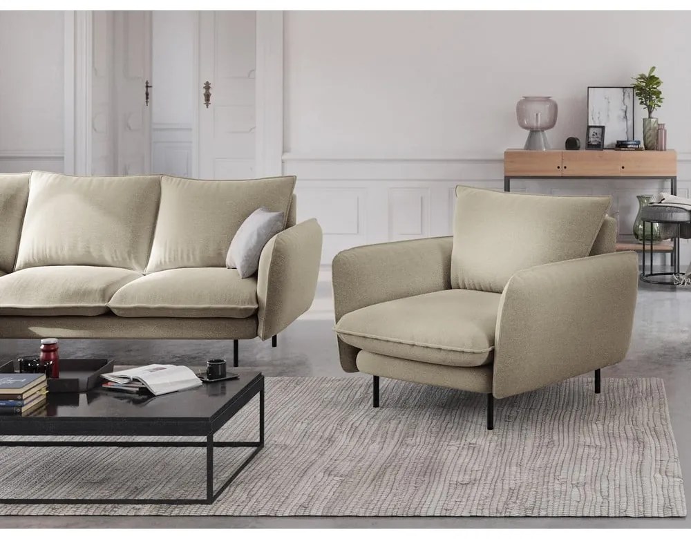 Béžové kreslo Cosmopolitan Design Vienna