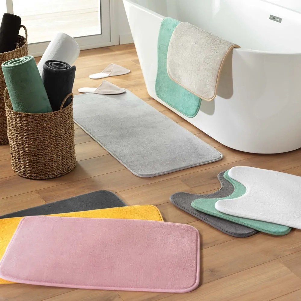 Biela WC kúpeľňová predložka 45x45 cm Vitamine – douceur d'intérieur