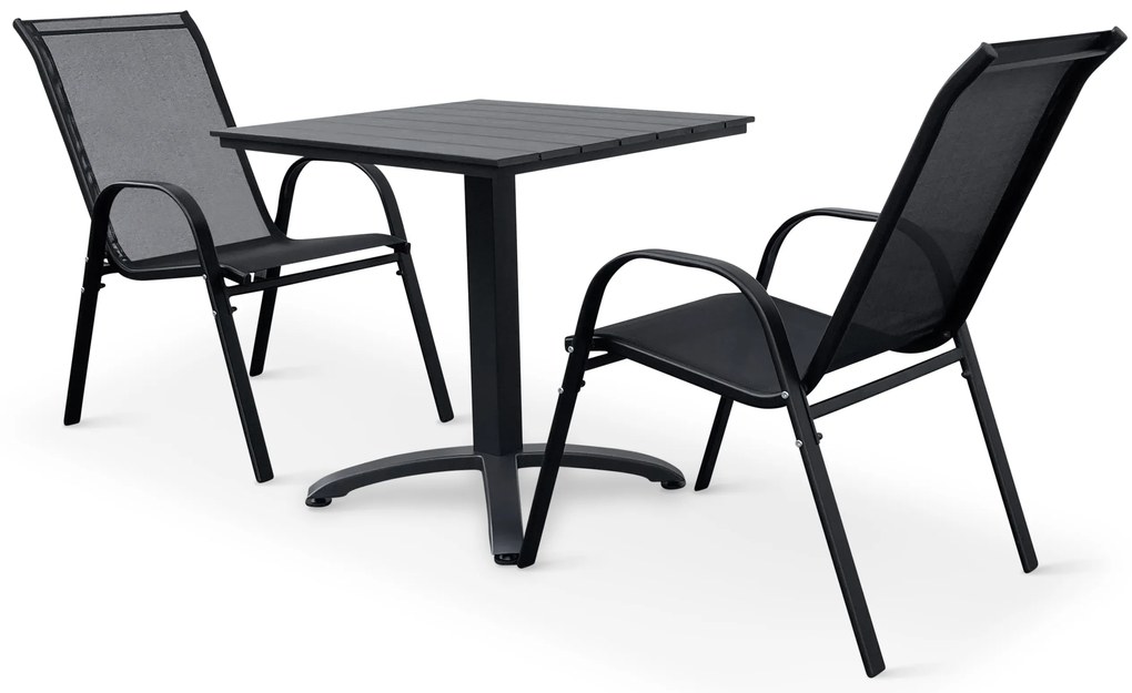 Noela Balkónový set Ristorante + 2x kovová stolička Ramada