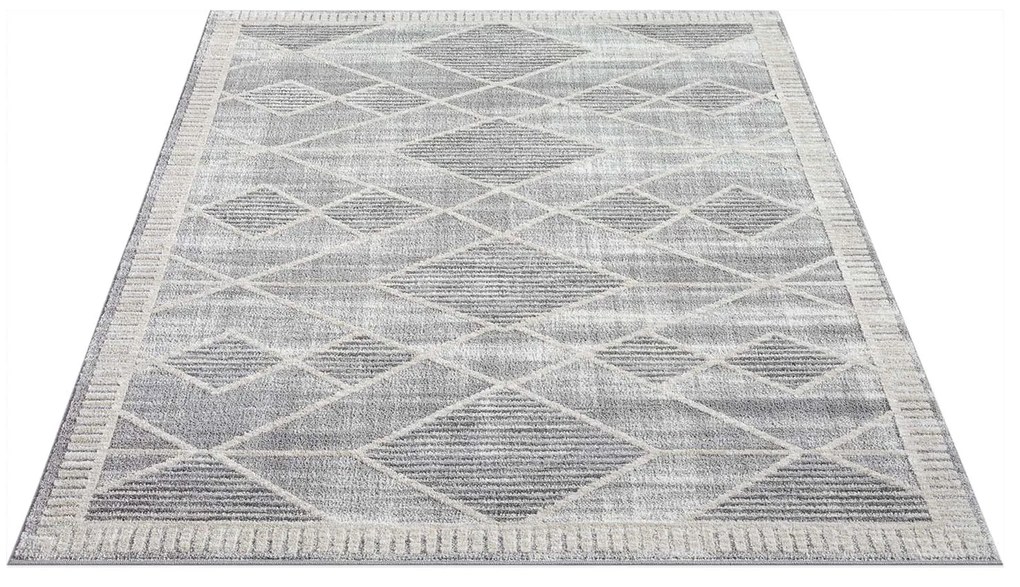 Dekorstudio Moderný koberec do obývačky FLAIR 178 - sivý Rozmer koberca: 80x150cm