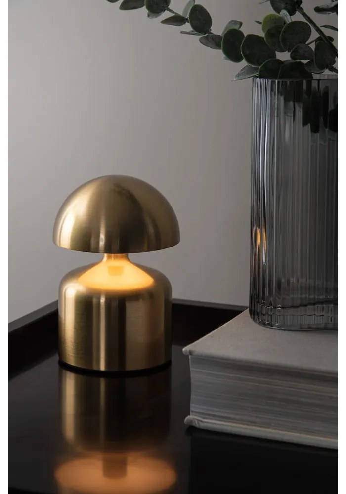 LED stolová lampa v zlatej farbe (výška 15 cm) Impetu – Leitmotiv