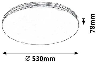 Rabalux 3411 - LED stropné svietidlo OSCAR LED/36W/230V okrúhle
