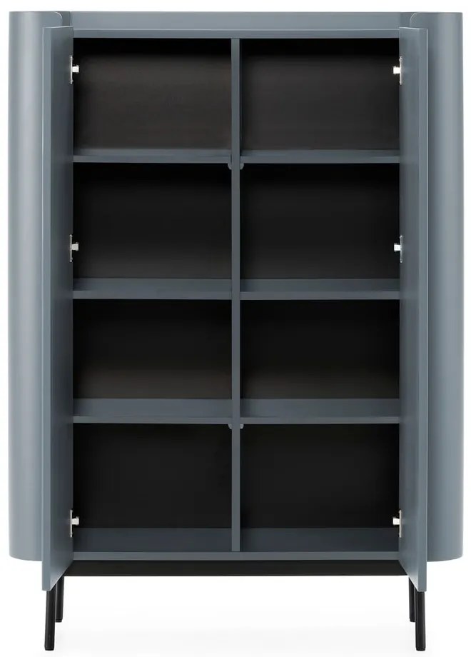 Sivomodrá skrinka 100x140x40 cm Willa – MOME