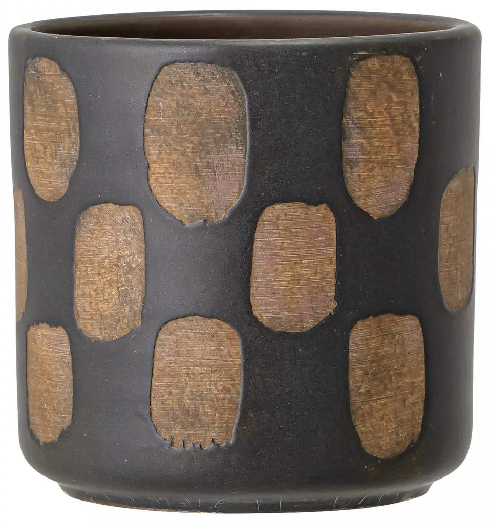 Bloomingville Terakotový kvetináč Avo Deco, 12 cm