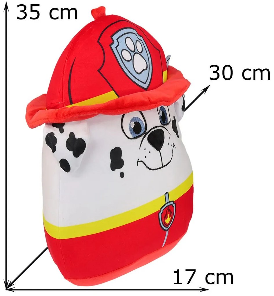 Squish vankúšik Labková patrola - Paw Patrol - motív hasič Marshall