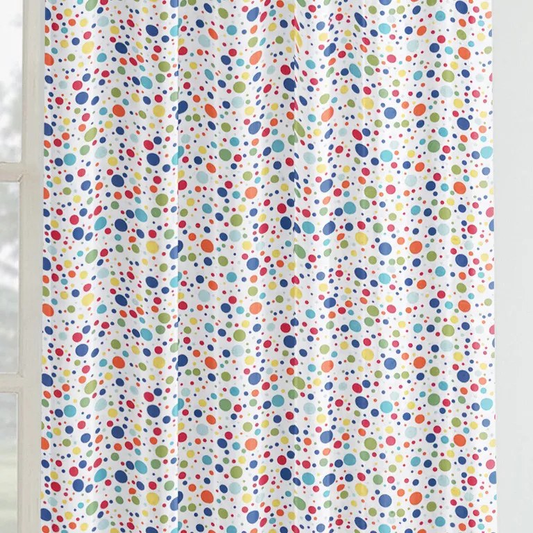 Goldea detský bavlnený záves - farebné bodky 180x140 cm
