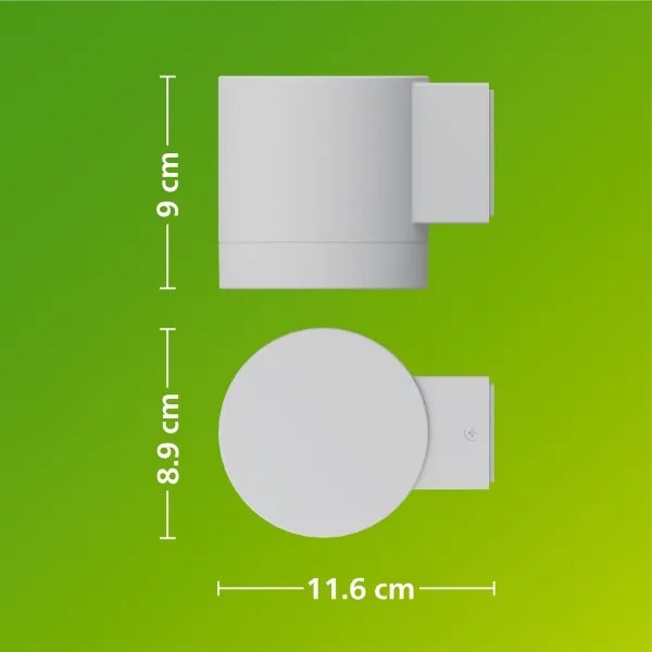 Philips - Vonkajšie nástenné svietidlo FYLX 1xGU10/5W/230V biele IP44