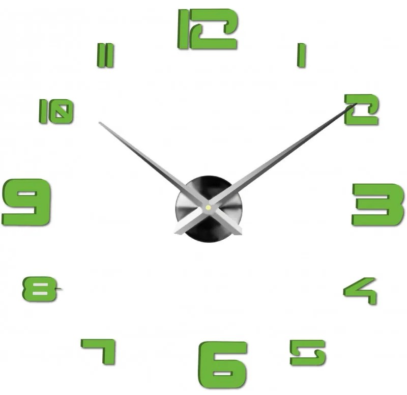 Moderné nalepovacie nástenné hodiny | 3D hodiny 12S021 Wall clock HEU+