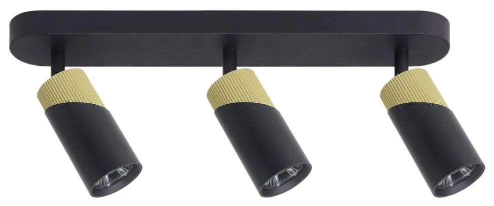 Bodové svietidlo NEO 3xGU10/8W/230V čierna/zlatá