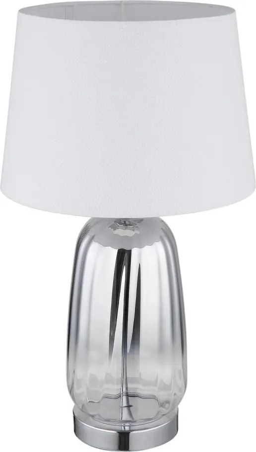 Globo 24142W - Stolová lampa CLASSY 1xE27/40W/230V biela/strieborná