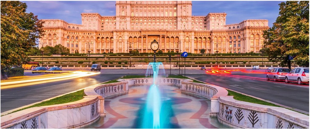 Obraz - Bukurešť, Rumunsko (120x50 cm)