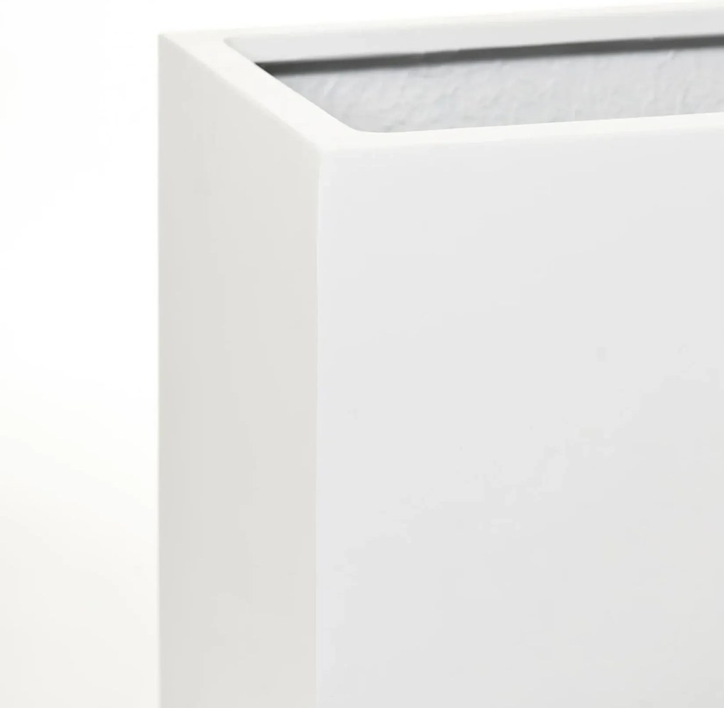 Kvetináč ELEMENTO, sklolaminát, šírka 88 cm, biela