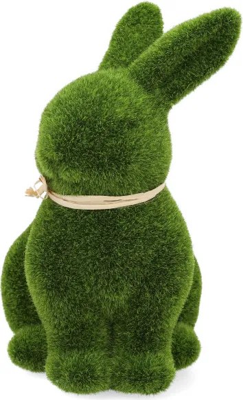 Dekoratívna figúrka POLY v tvare veľkonočného zajaca, zelená 965269