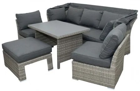 Doppler RELAX - záhradná modulová ratanová sedacia súprava