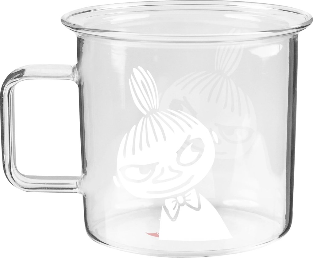 Hrnček Muurla Muminovci Mumintroll sklenený 350 ml transparentný