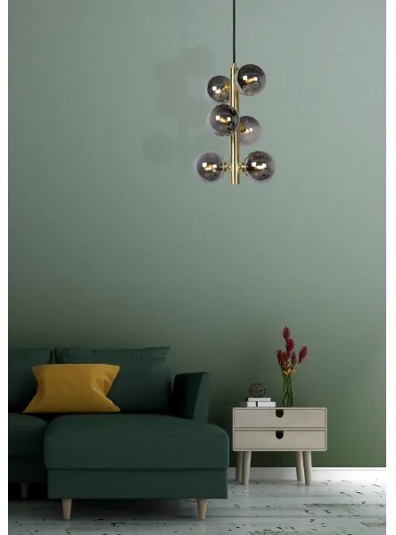 Lucide 45474/06/02 - Luster na lanku TYCHO 6xG9/28W/230V