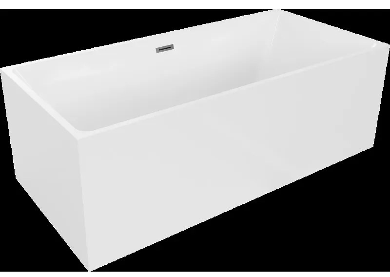 Mexen Nita voľne stojaca vaňa 170 x 80 cm, biela, prepad gun metal - 52091708000-95