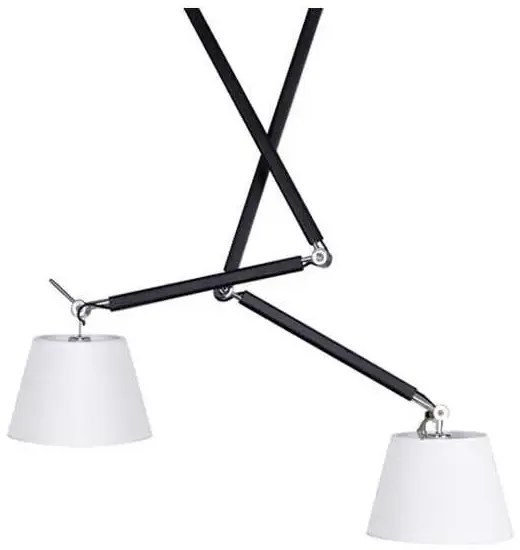 Industriálny luster Zyta 2S čierne/strieborná