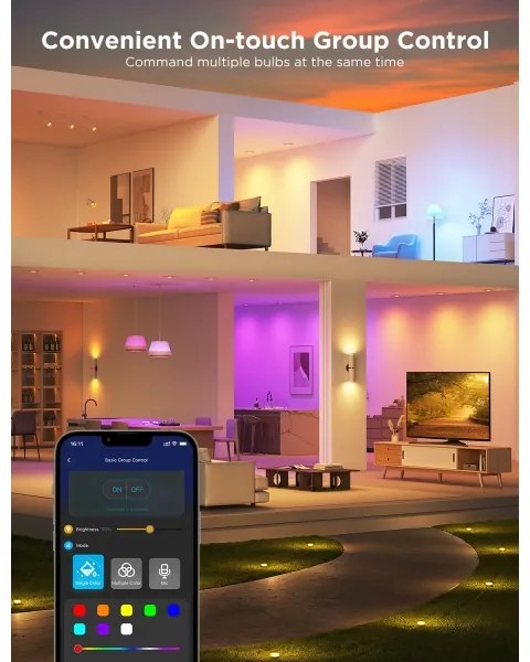 SADA 2x LED RGBWW Stmievateľná žiarovka GU10/4,8W/230V 2700-6500K Wi-Fi - Govee