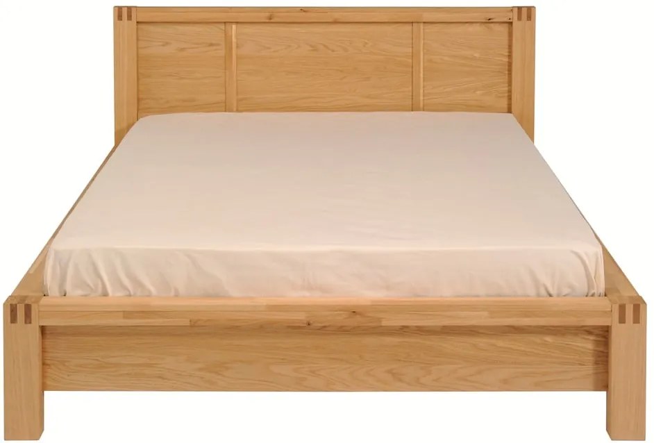 Dvojlôžková posteľ z dubového dreva Artemob Ethan, 180 × 200 cm