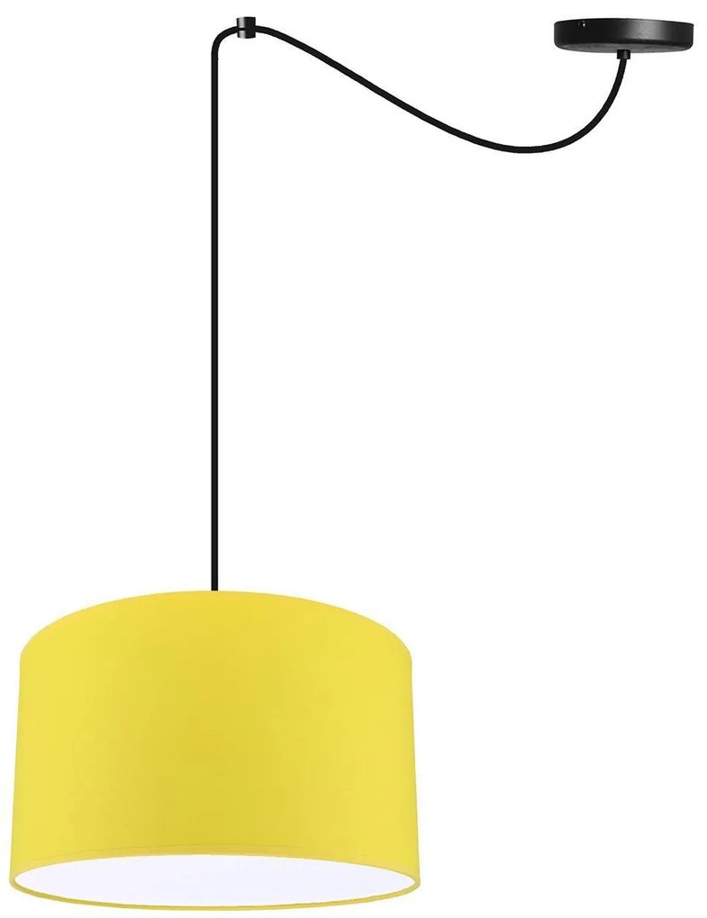 Závesné svietidlo Indigo Spider, 1x textilné tienidlo (výber z 10 farieb), (výber z 2 farieb konštrukcie)