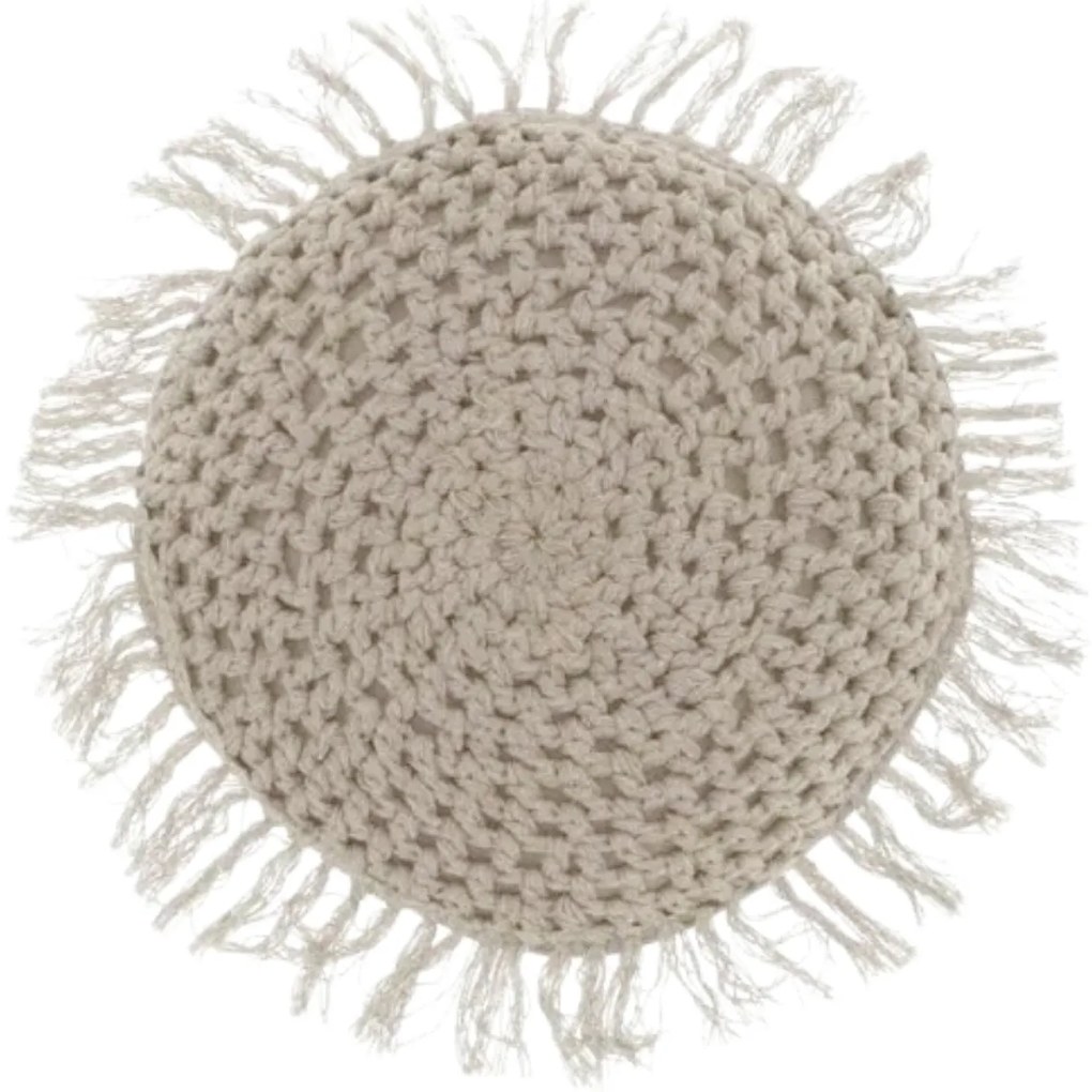 Okrúhly dekoratívny vankúšik TUFO 45 cm, sivý