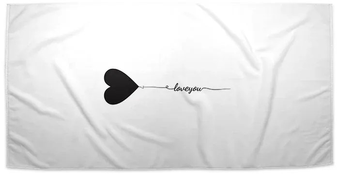 Sablio Uterák Love you - 50x100 cm