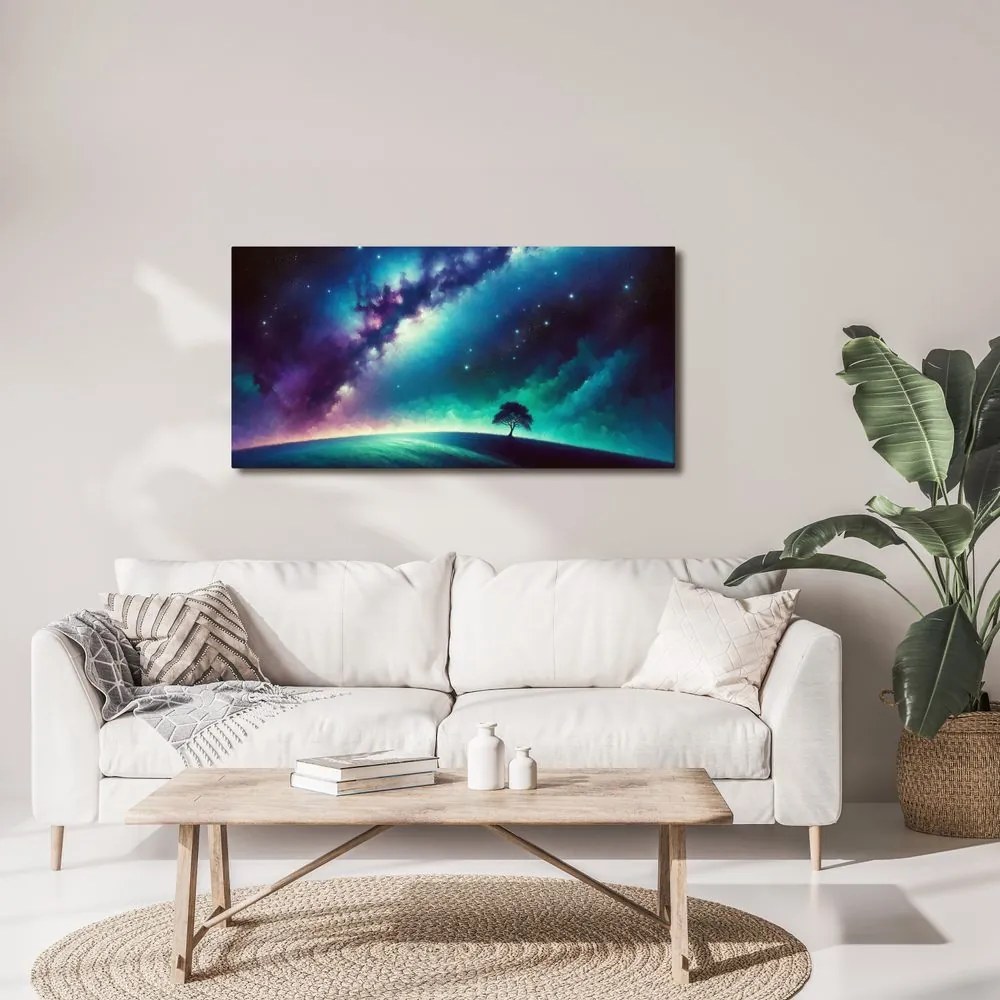 Obraz osamelý strom života v krajine