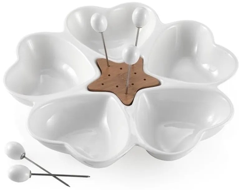 Servírovacia miska s 5 napichovadlami Brandani Cuori