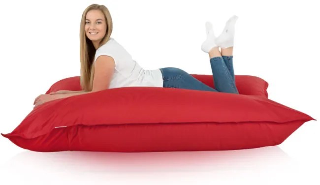 Vankúš na sedenie červený nylon