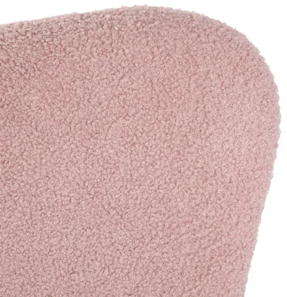 Hojdacie kreslo LUNNIE ružové TEDDY BOUCLÉ 856759