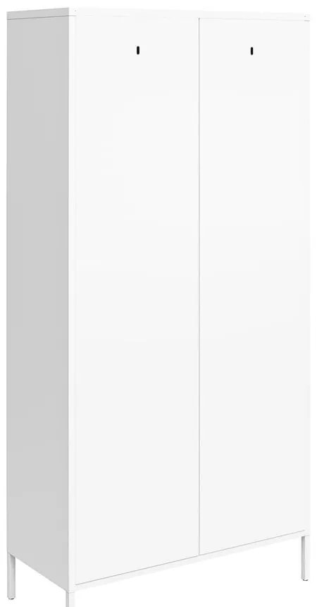 Biela kovová šatníková skriňa 90x185 cm Mission District - Støraa