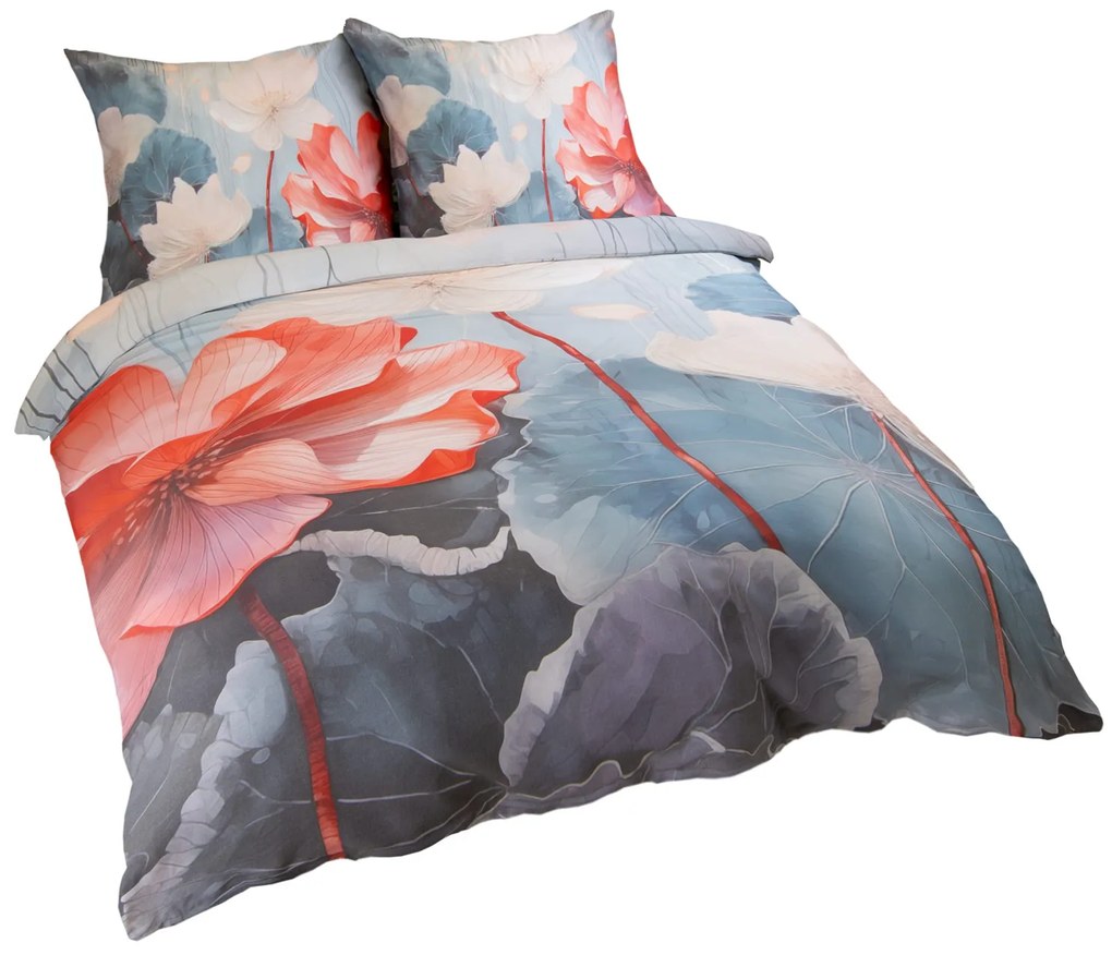 SATÉNOVÉ OBLIEČKY SATINLOVE PREMIUM 200X220 CM, 2KS 70X80 CM VZOROVANÉ
