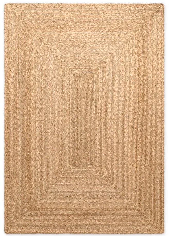 Obojstranný/ručne tkaný jutový koberec v prírodnej farbe 200x300 cm Juno – Hanse Home