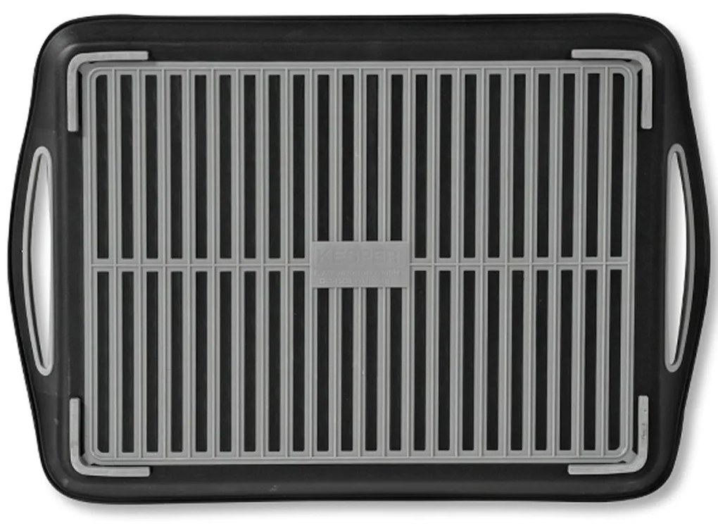 Plastový servírovací podnos KESPER 45,5 cm čierny