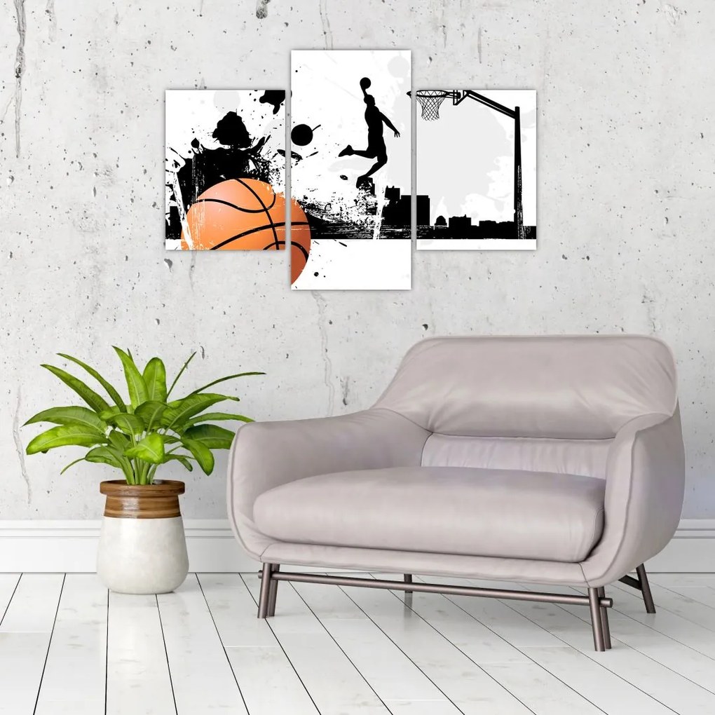 Obraz - Hráč basketbalu (90x60 cm)