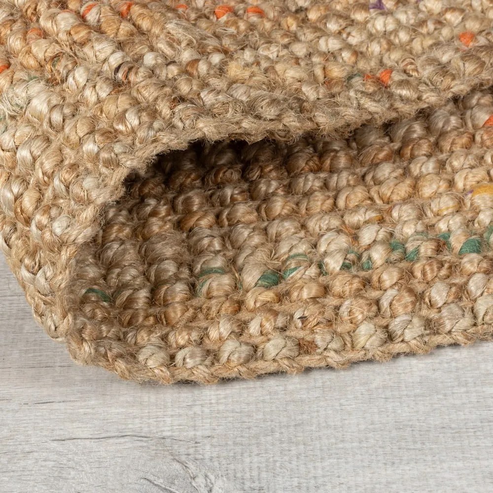 Ručne tkaný jutový koberec v prírodnej farbe 160x230 cm Jute Boucle Multi - Flair Rugs