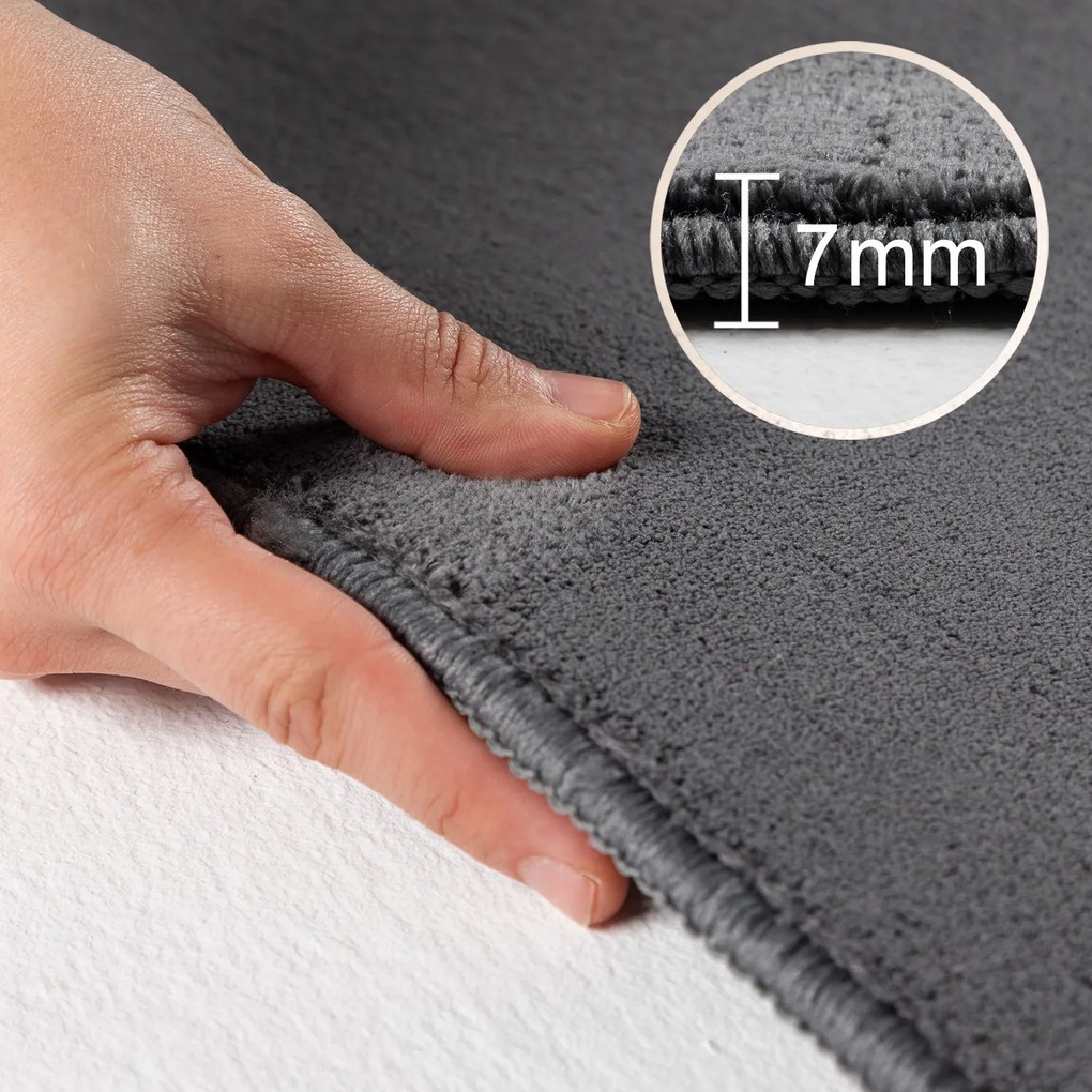 Ayyildiz, Kusový koberec Sky 5400 Grey, 60x110, šedá, obývacia izba