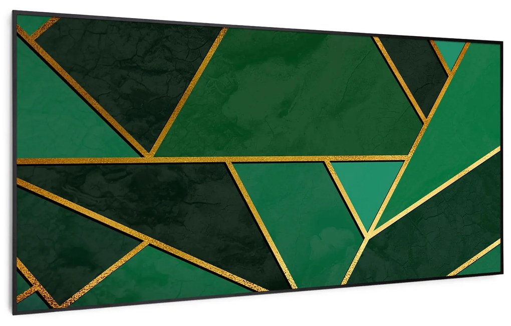 Klarstein Wonderwall Air Art Smart, infračervený ohrievač, 120 x 60 cm, 700 W, zelená čiara