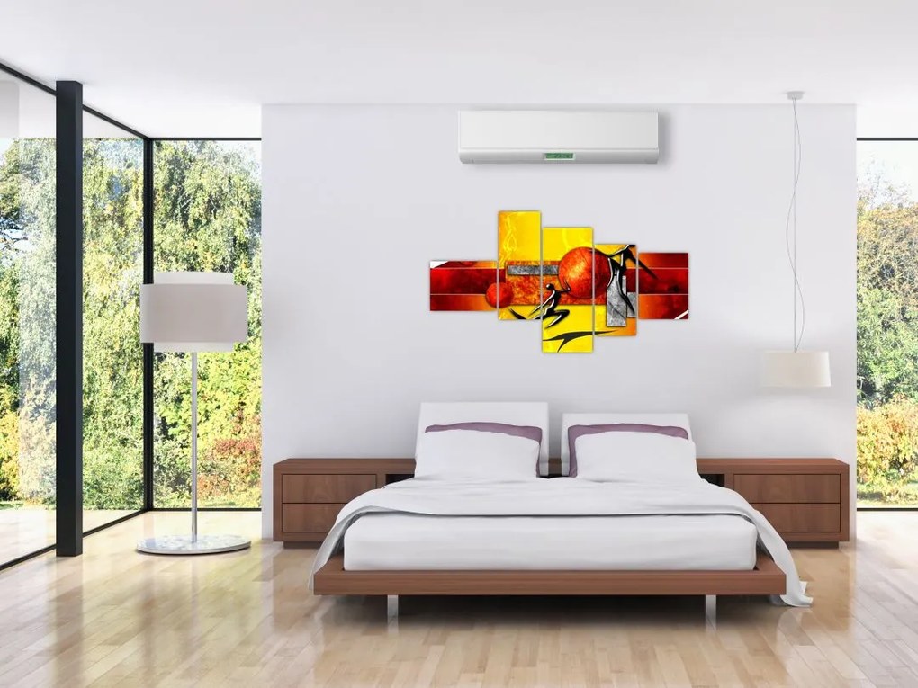 Moderný obraz - gymnasti