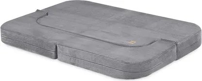 Rozkladacia detská pohovka  - sivá, prémiový menčester