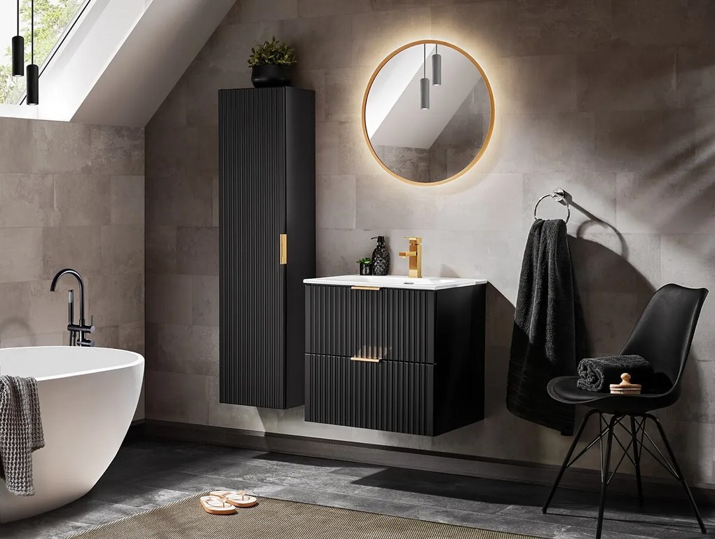 Keramické zapustené umývadlo Sky 80 cm biele
