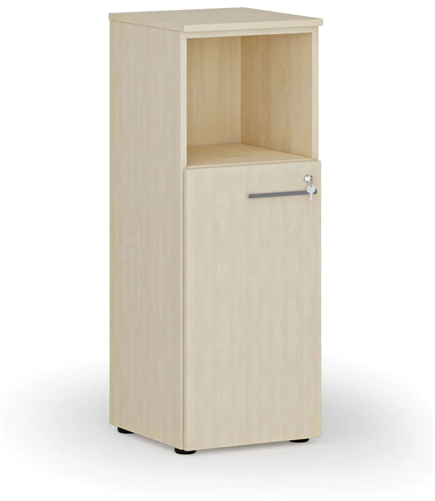 Kombinovaná kancelárska skriňa PRIMO WOOD, 1087 x 400 x 420 mm, breza
