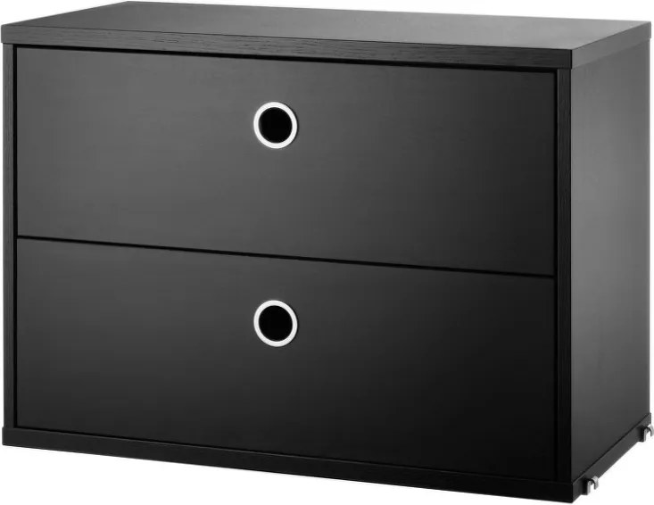 String Komoda String Chest With Drawers 58 x 30, black