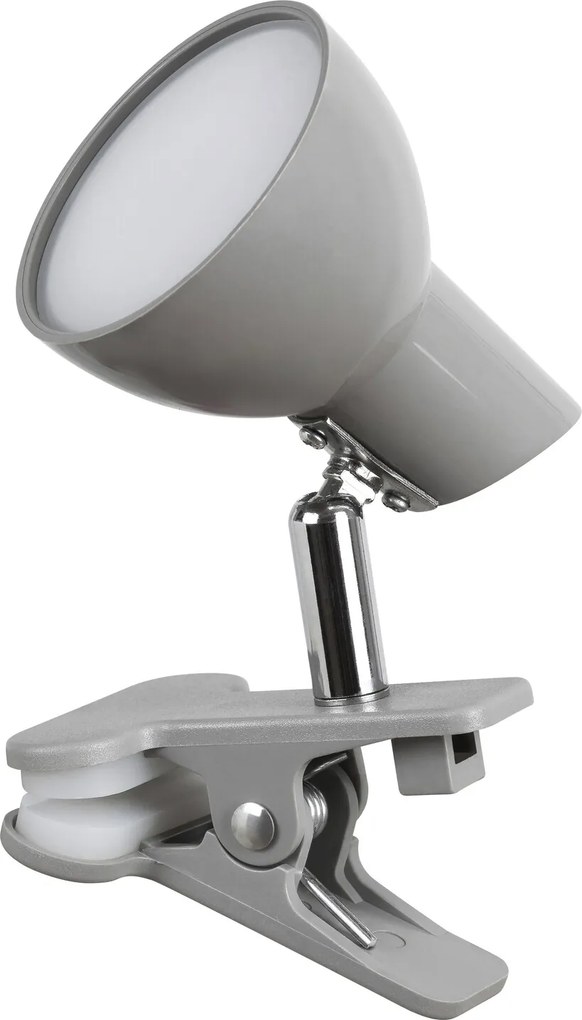 Rabalux NOAH LED lampička s klipom 5W | 360lm | 3000K - šedá