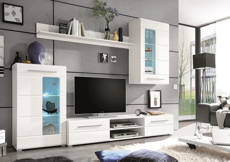 Obývacia stena Enrique, biela