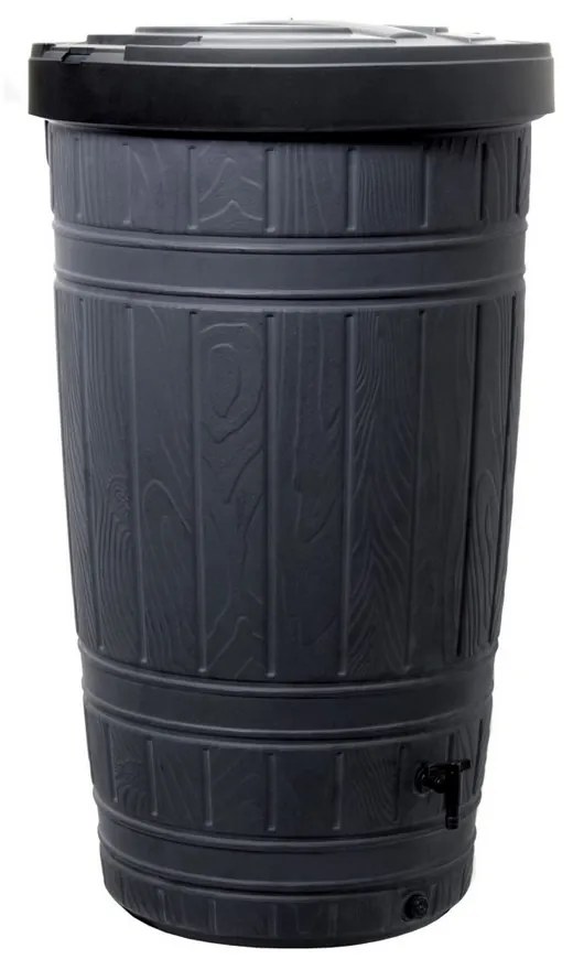 Sud na dažďovú vodu, 265 l, čierna