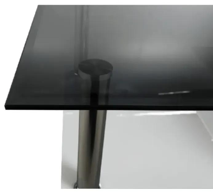 Konferenčný stolík, biela extra vysoký lesk HG/ sklo, SVEN