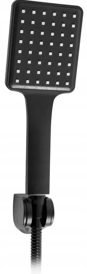 Rea Storm, nástenná sprchová batéria s ručnou sprchovou sadou, čierna matná, REA-B8033